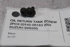 OIL RETURN TANK SCREW 2PCS 03142-05163 2001 SUZUKI SV650S