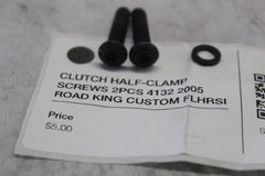 CLUTCH HALF-CLAMP SCREWS 2PCS 4132 2005 ROAD KING CUSTOM FLHRSI