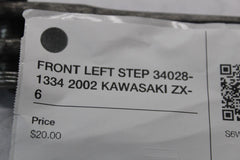 FRONT LEFT STEP 34028-1334 2002 KAWASAKI ZX-6