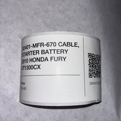 32401-MFR-670 CABLE, STARTER BATTERY 2010 HONDA FURY VT1300CX