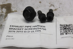 EXHAUST PIPE HANGER BRACKET SCREW (3) 4705 3576 2010 H-D ULTRA CLASSIC FLHTCU