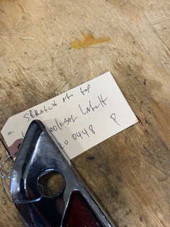 OEM Harley Davidson Touring Saddlebag Faceplate 90200448 LEFT Latch Cover Chrome