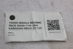TRANS NEEDLE BEARING RACE 92048-1105 2005 KAWASAKI NINJA ZX-12R