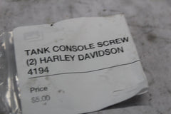 TANK CONSOLE SCREW (2) HARLEY DAVIDSON 4194