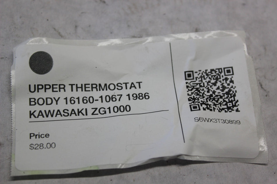 UPPER THERMOSTAT BODY 16160-1067 1986 KAWASAKI ZG1000