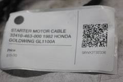 STARTER MOTOR CABLE 32410-463-000 1982 HONDA GOLDWING GL1100A