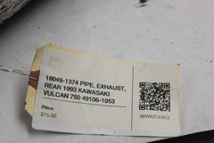 18049-1374 PIPE, EXHAUST, REAR 1993 KAWASAKI VULCAN 750 49106-1053