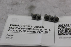 TIMING POINTS COVER SCREW (5) 68042-99 2010 H-D ULTRA CLASSIC FLHTCU