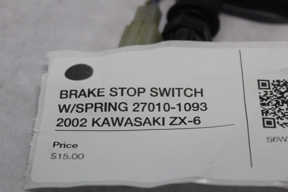 BRAKE STOP SWITCH W/SPRING 27010-1093 2002 KAWASAKI ZX-6