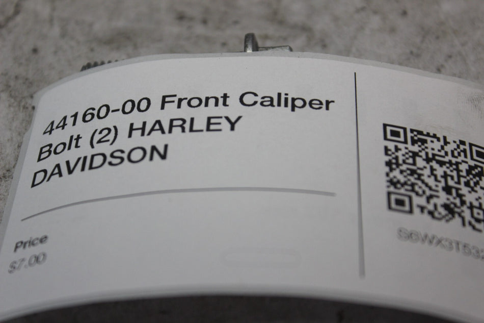 44160-00 Front Caliper Bolt (2) HARLEY DAVIDSON