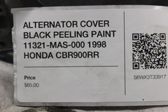 ALTERNATOR COVER BLACK PEELING PAINT 11321-MAS-000 1998 HONDA CBR900RR
