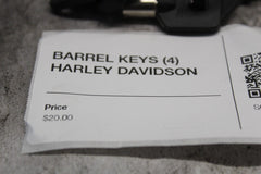 BARREL KEYS (4) HARLEY DAVIDSON