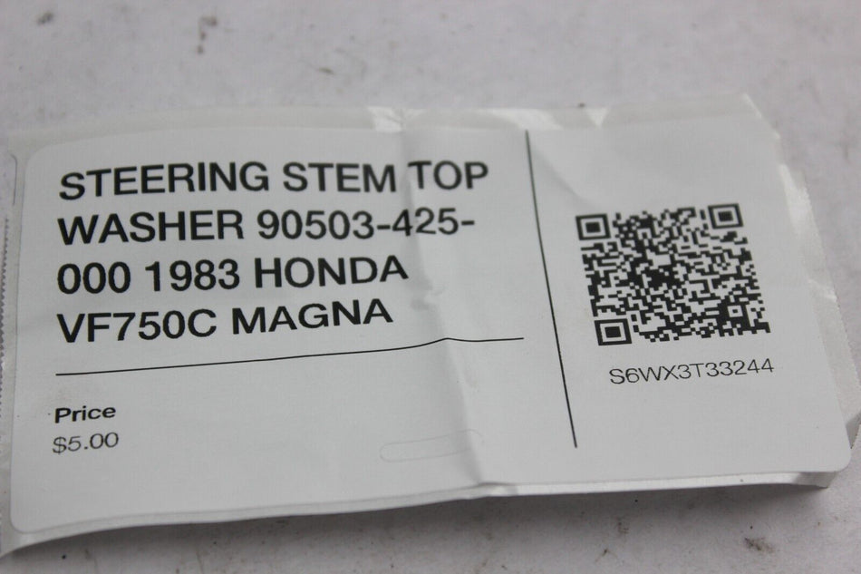 STEERING STEM TOP WASHER 90503-425-000 1983 HONDA VF750C MAGNA