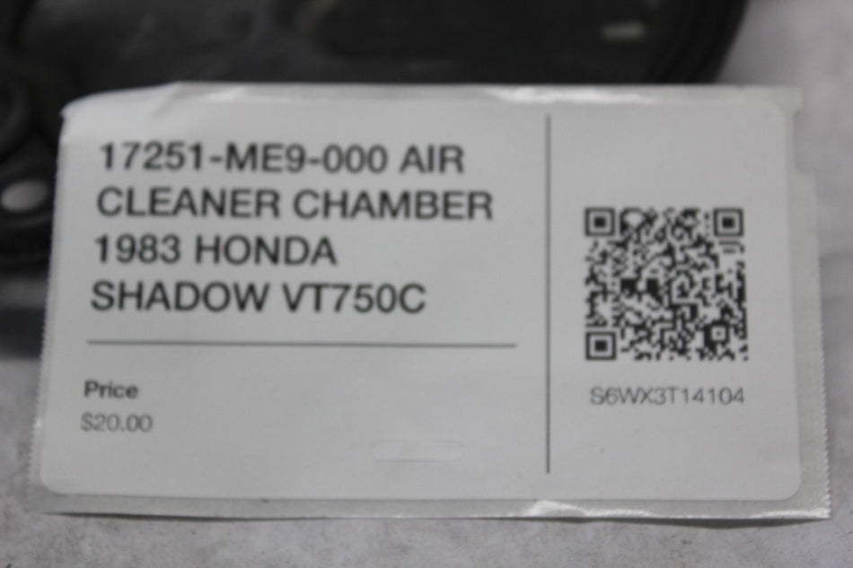 17251-ME9-000 AIR CLEANER CHAMBER 1983 HONDA SHADOW VT750C