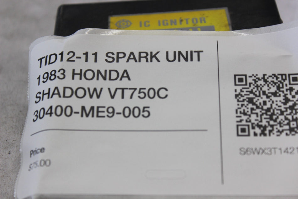 TID12-11 SPARK UNIT 1983 HONDA SHADOW VT750C 30400-ME9-005