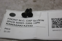 FRONT M.C. CAP SCREW 2PCS 92001-1055 1980 KAWASAKI KZ440