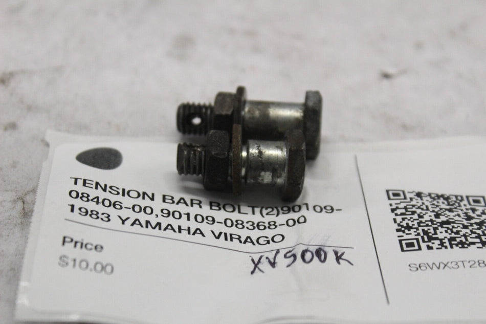 TENSION BAR BOLT (2) 90109-08406-00,90109-08368-00 1983 YAMAHA VIRAGO XV500K