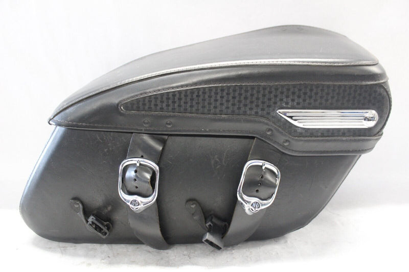 91138-09 LEATHER SADDLEBAG BASKET WEAVE RIGHT HARLEY DAVIDSON