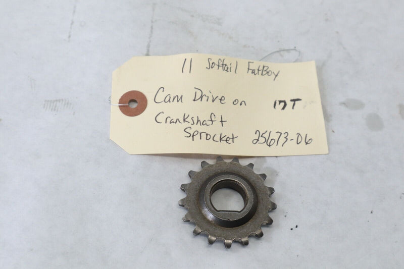 OEM Harley Davidson 17T Cam Camshaft Sproket 2011 Fatboy 25673-06