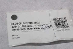 CLUTCH SPRING 5PCS 92145-1487, BOLT 6X25 (5) 2004 KAW KX250F