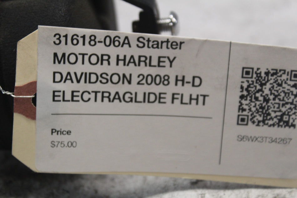 31618-06A Starter MOTOR HARLEY DAVIDSON 2008 H-D ELECTRAGLIDE FLHT