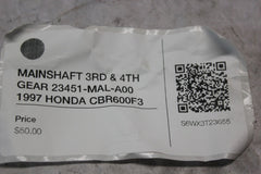 MAINSHAFT 3RD & 4TH GEAR 23451-MAL-A00 1997 HONDA CBR600F3