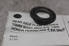 REAR AXLE PLAIN WASHER 18MM 90501-MG5-670  1988 HONDA HURRICANE CBR1000F