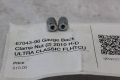 67043-96 Gauge Back Clamp Nut (2) 2010 H-D ULTRA CLASSIC FLHTCU