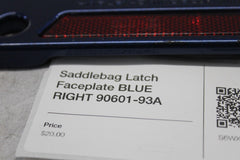 Saddlebag Latch Faceplate BLUE RIGHT 90601-93A