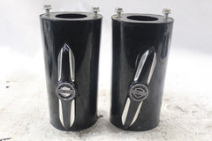 GLOSS BLACK HARLEY DAVIDSON UPPER FORK CANS 41MM 45964-86