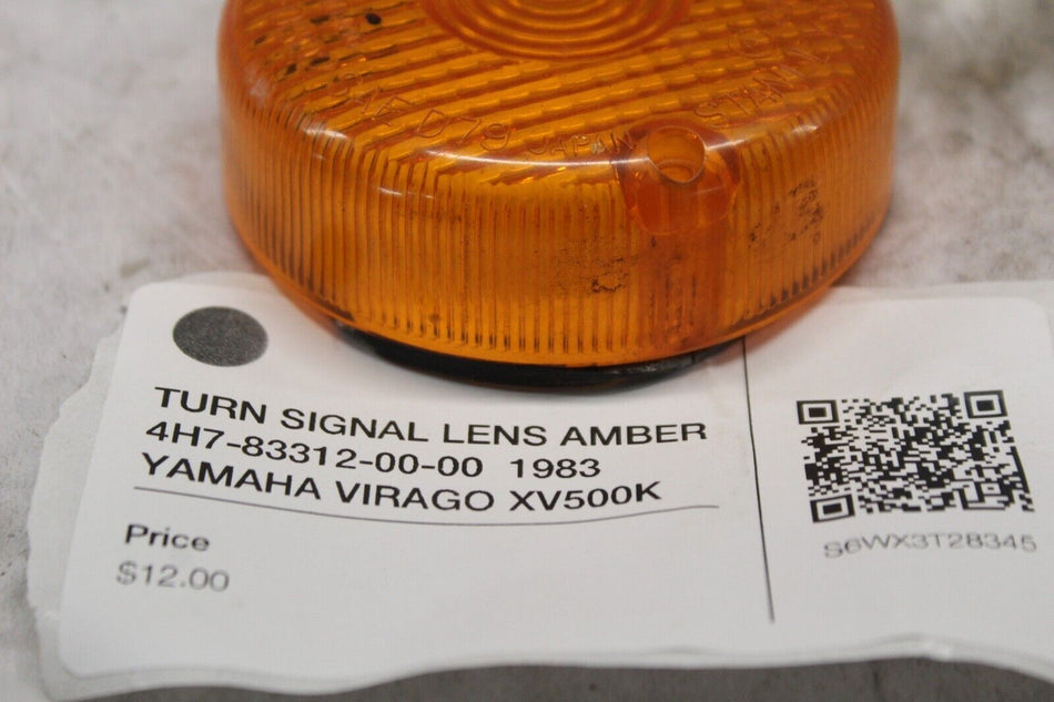 TURN SIGNAL LENS AMBER 4H7-83312-00-00  1983 YAMAHA VIRAGO XV500K