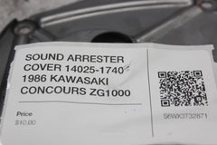 SOUND ARRESTER COVER 14025-1740 1986 KAWASAKI CONCOURS ZG1000