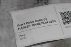 Front Rotor Bolts (5) HARLEY DAVIDSON 3655