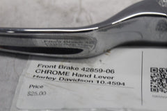 Front Brake 42859-06 CHROME Hand Lever Harley Davidson 10.4594