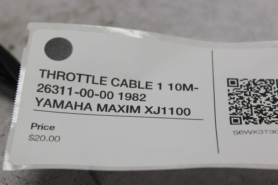 THROTTLE CABLE 1 10M-26311-00-00 1982 YAMAHA MAXIM XJ1100