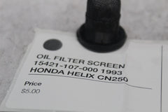 OIL FILTER SCREEN 15421-107-000 1993 HONDA HELIX CN250
