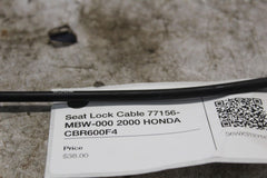 Seat Lock Cable 77156-MBW-000 2000 HONDA CBR600F4