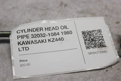 CYLINDER HEAD OIL PIPE 32032-1084 1980 KAWASAKI KZ440 LTD