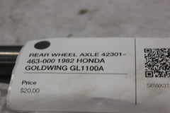 REAR WHEEL AXLE 42301-463-000 1982 HONDA GOLDWING GL1100A