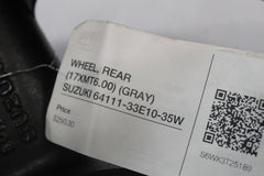 WHEEL, REAR (17XMT6.00) (GRAY) SUZUKI 64111-33E10-35W