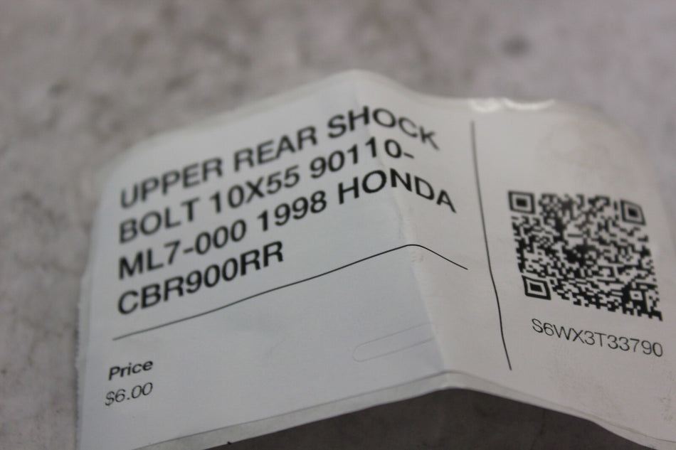 UPPER REAR SHOCK BOLT 10X55 90110-ML7-000 1998 HONDA CBR900RR
