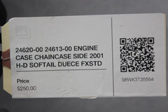 24620-00 24613-00 LEFT ENGINE CASE CHAINCASE SIDE 2001 H-D SOFTAIL DUECE FXSTD