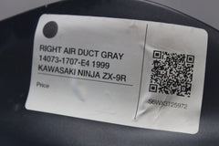 RIGHT AIR DUCT GRAY 14073-1707-E4 1999 KAWASAKI NINJA ZX-9R