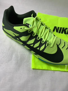 Men’s Nike ZOOM RIVAL S 9 Track Running Sprint Shoes VOLT Size 13 With Carry Bag