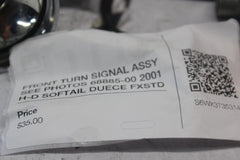 FRONT TURN SIGNAL ASSY SEE PHOTOS 68885-00 2001 H-D SOFTAIL DUECE FXSTD