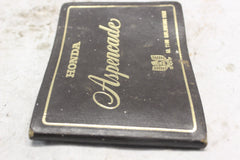 Owners Manual 1982 Honda Goldwing GL1100A 31MB975