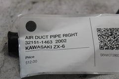 AIR DUCT PIPE RIGHT 32151-1463  2002 KAWASAKI ZX-6