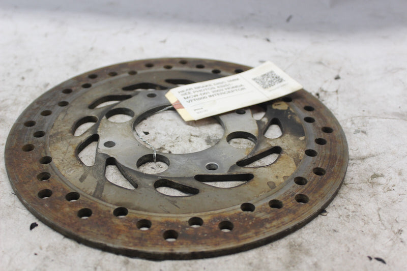 REAR BRAKE DISC 5MM SEE PHOTOS 43251-MCW-D01 2002 HONDA VFR800 INTERCEPTOR