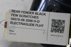 REAR FENDER BLACK FEW SCRATCHES 59579-06 2008 H-D ELECTRAGLIDE FLHT