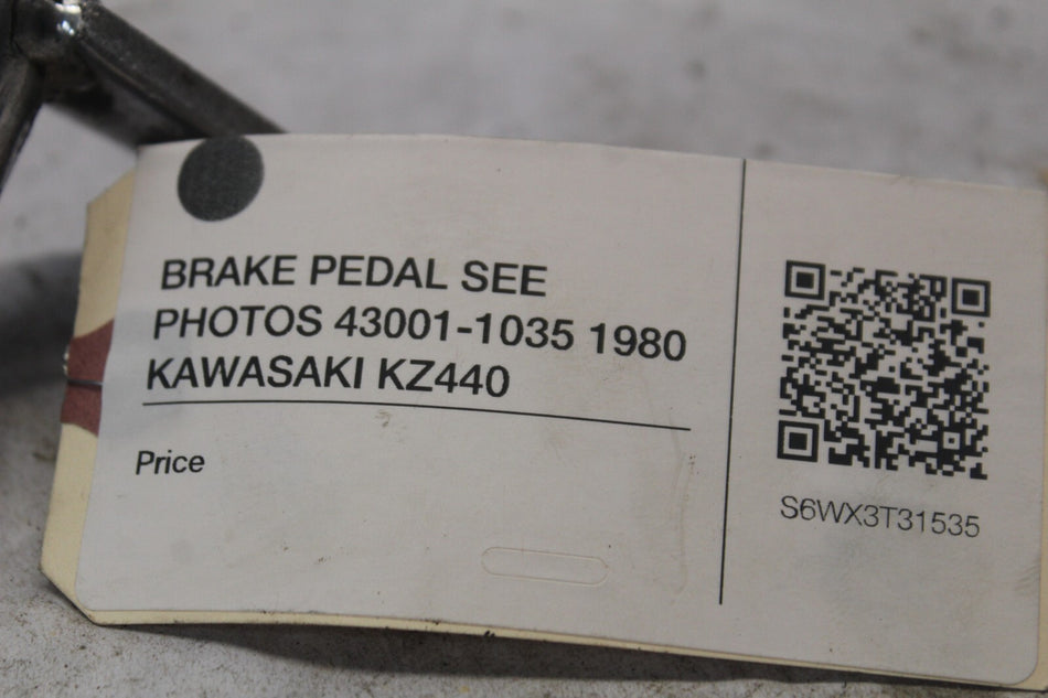 BRAKE PEDAL SEE PHOTOS 43001-1035 1980 KAWASAKI KZ440